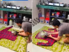 Man’s Genius Jugaad: Pressing Clothes with a Pressure Cooker – Prepare to Be Impressed! steam-press-main-pic