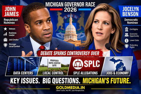 John James vs. Jocelyn Benson: Michigan Governor Debate Sparks Controversy Over Data Centers, Leadership and SPLC Allegations John james (1)
